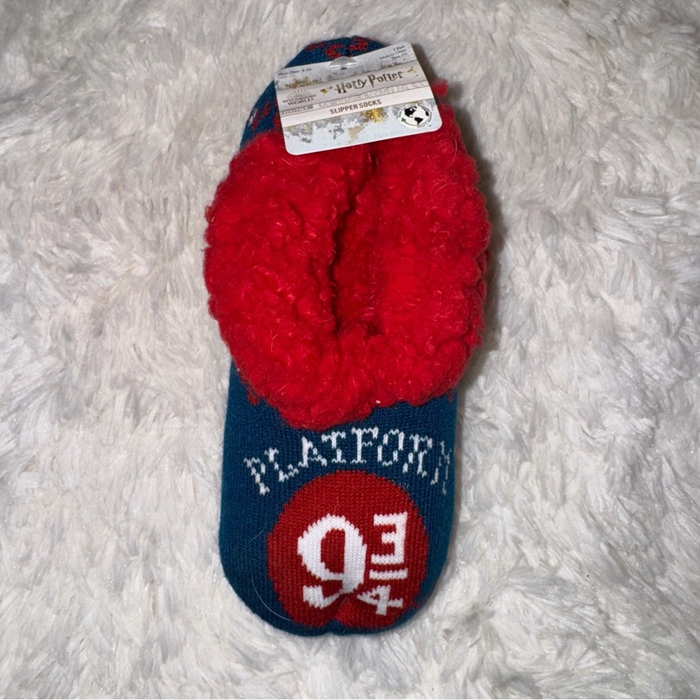 Warner Bros. Harry Potter Red and Blue Slipper Socks